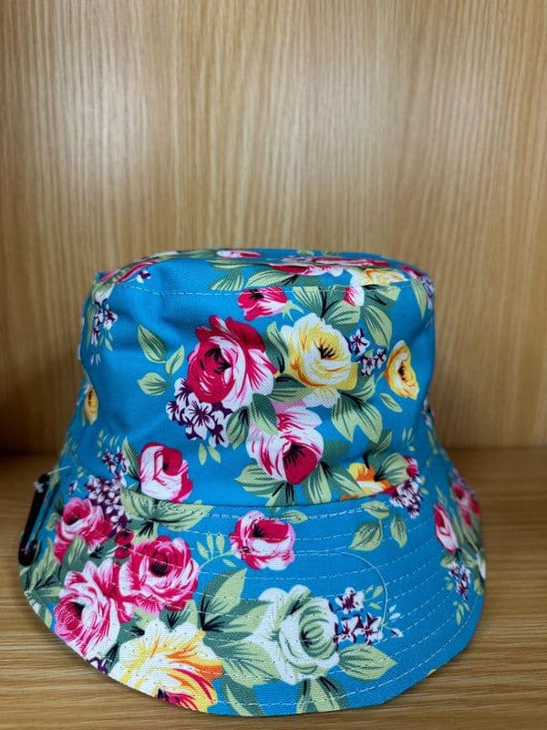 Blue Floral Bucket Hat