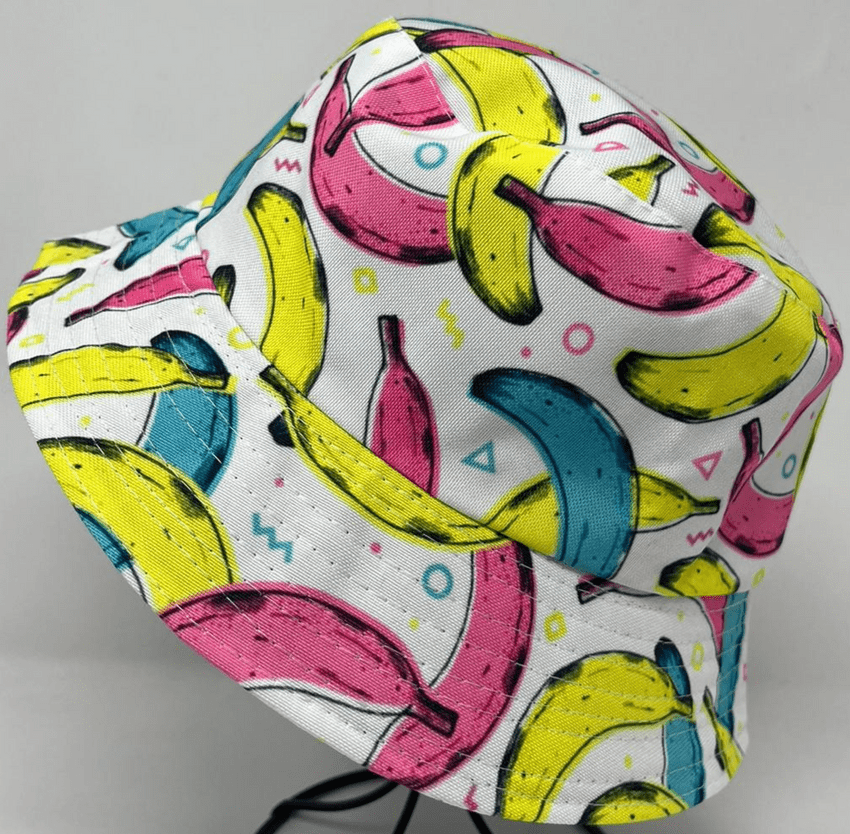 bright bananas bucket hat