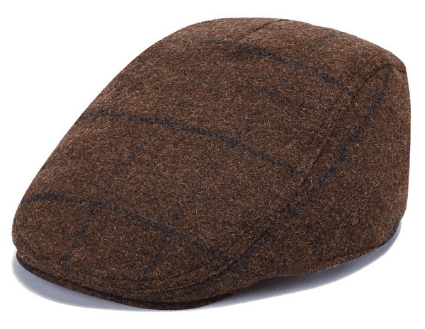Brown Blurredd One Size Flat Hat