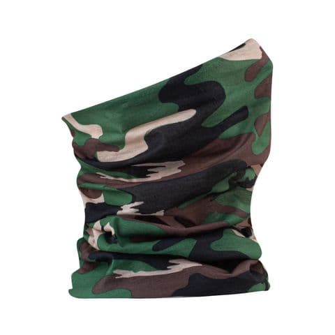 Camouflage neck tube face protector