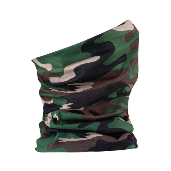 Camouflage neck tube face protector