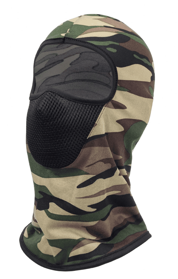 camouflage open face balaclava
