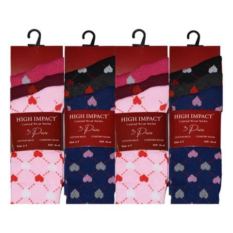 Casual Wear Heart Design Socks