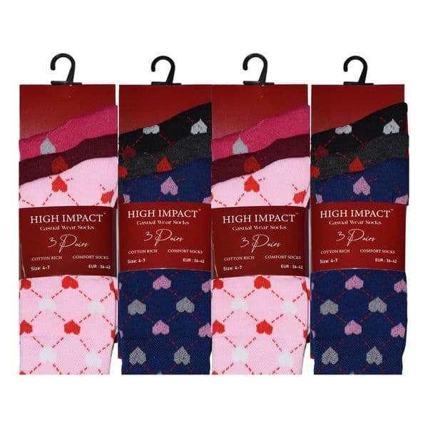 Casual Wear Heart Design Socks