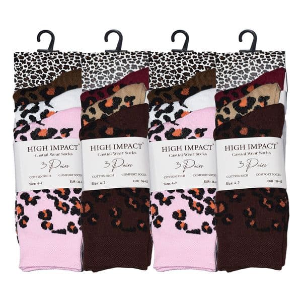 Casual Wear Leopard Design Socks