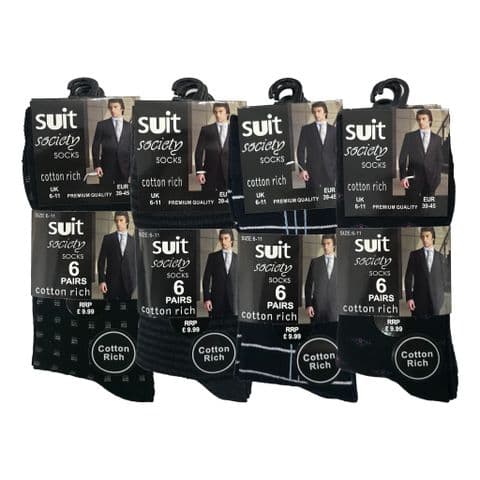 Cotton Rich Men  Mix Design Suit Socks