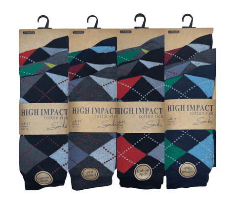 Cotton rich men's suit socks