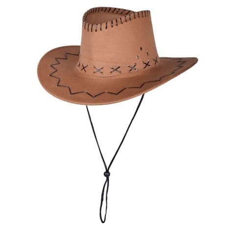 Cow boy hat camel stitch