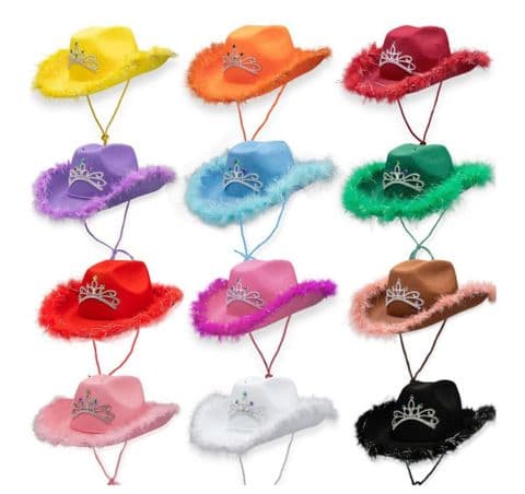 Crown Multi Colour Cowboy Hats