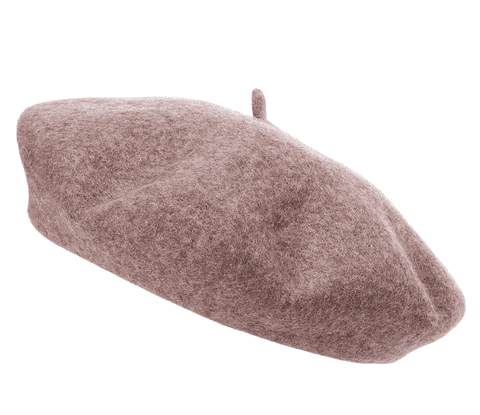 Dark Beige wool beret hats