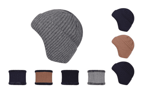 Flake Hat and neck warmer set