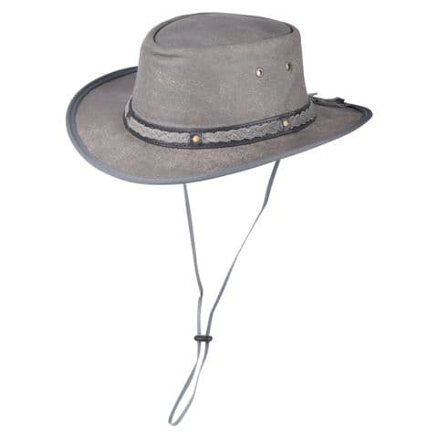 Foldaway style cowboy charcoal hat