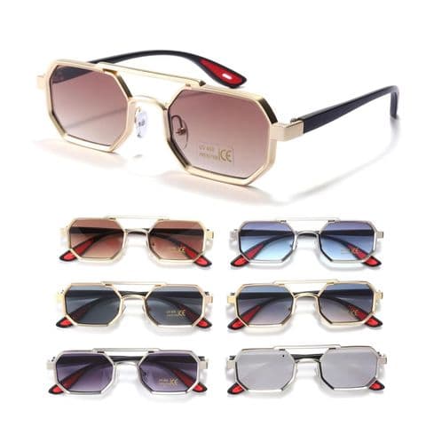 Geometric Shape Men Sunglasses