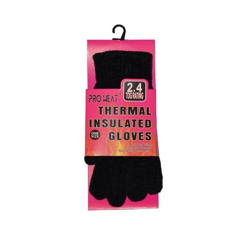 Girls Chaniel Padded Gloves Black