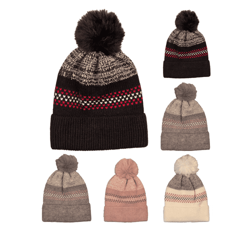 Girls Lined Beanie Hat GHT-1