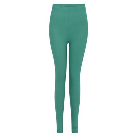 Green plain legging