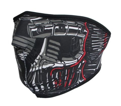 H115-MN184-Black one size ski Half Face Mask