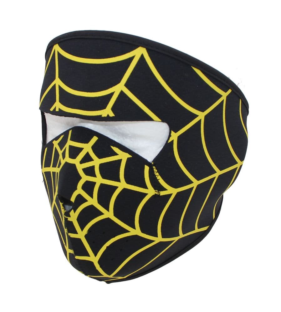 H145-MK5433 black spider full face mask one size MK7043
