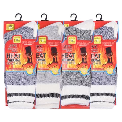 heat white thermal socks