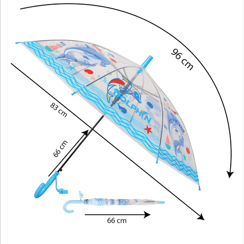 Kids animal art umbrella