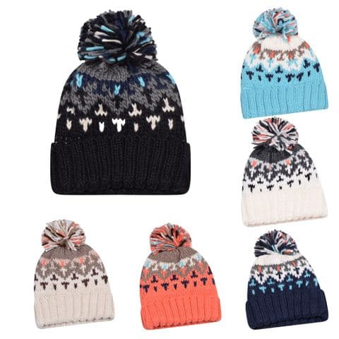 Kids Beanie fur patched hat