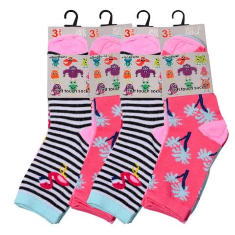 Kids Birds Print Summer Socks