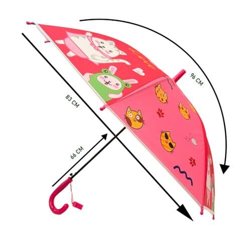 Kids Cute Cat Umbrella