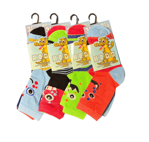 Kids Dinosaur Print Summer Socks