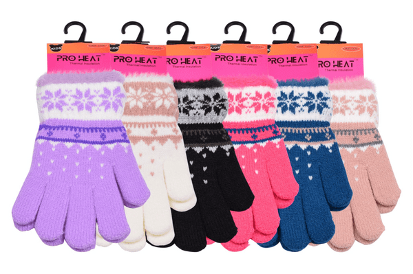 Kids Flower dots Thermal Gloves