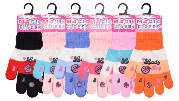 Kids lady bug magic gloves