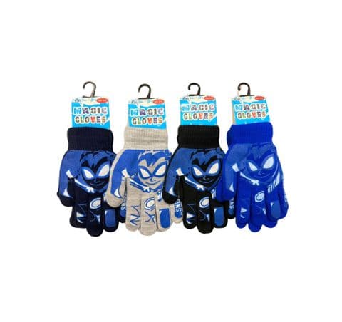 Kids Padded Printed Style Magic Gloves