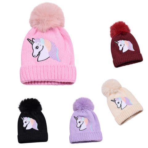 Kids Pompom beanie hat 10