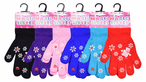 Kids snow panda bear magic gloves
