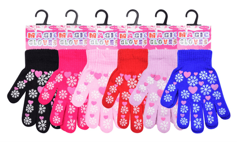 kids snowflake magic gloves