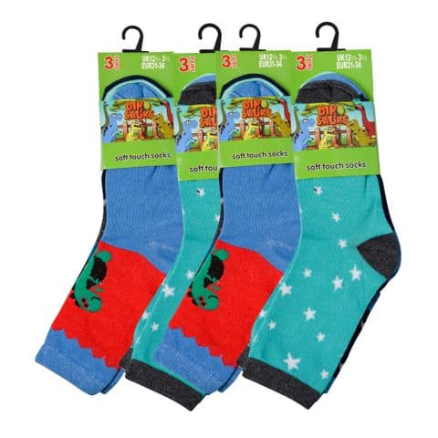 Kids Summer Dinosaur Socks