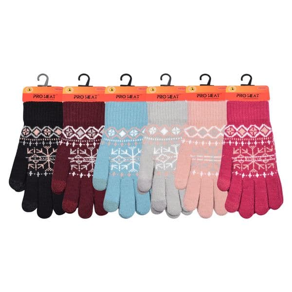 Knitted padded gloves