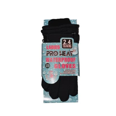 Laddies Waterproof Pro Heat Gloves Black