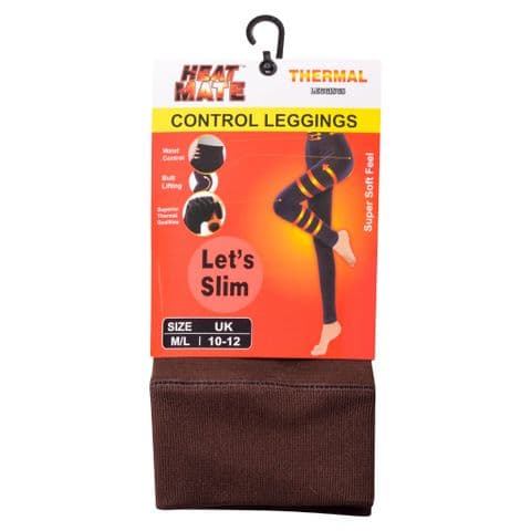 Ladies Brown heat thermal Leggings