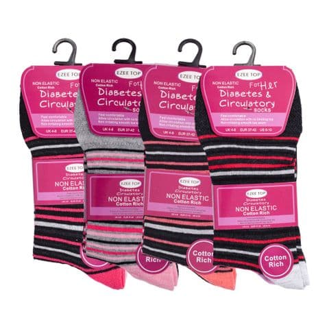 Ladies diabetic socks