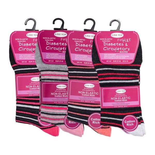 Ladies diabetic socks