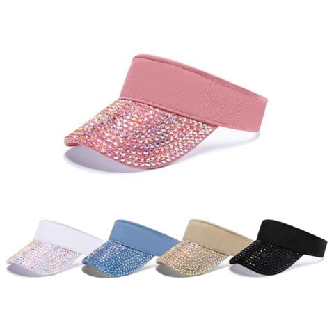 Ladies diamante visor