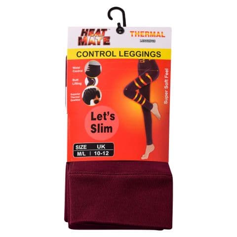 Ladies maroon heat thermal Leggings