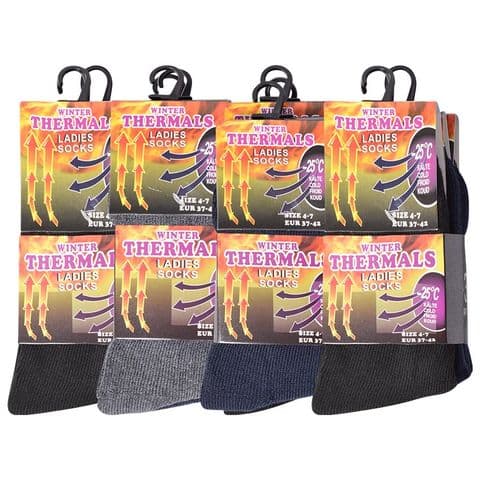 Ladies mix thermal winter socks