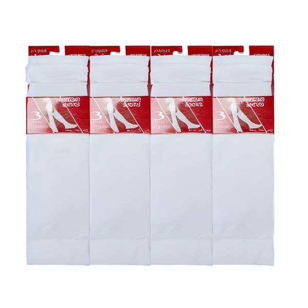 Ladies white trouser stretchy socks