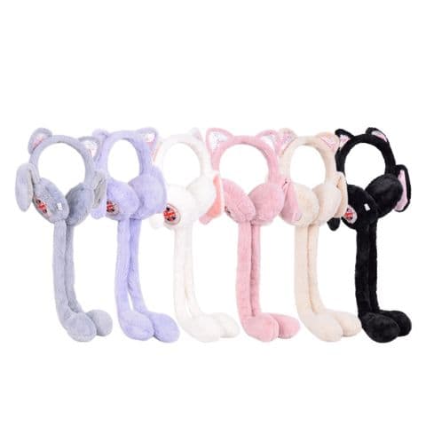 London Flip Up Glitter Star Ear Muff