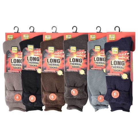 Long heat mix thermal socks