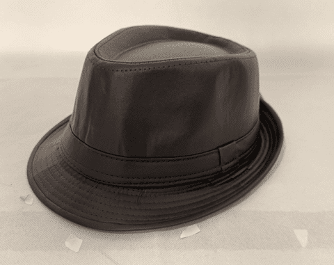 Matt  novelty Brown trilby hat