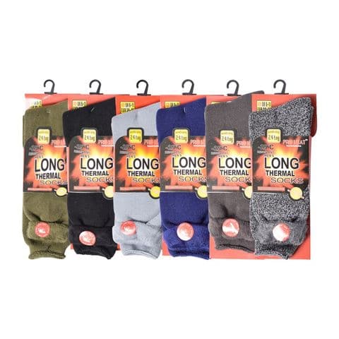 Men heat mix colour thermal Sock