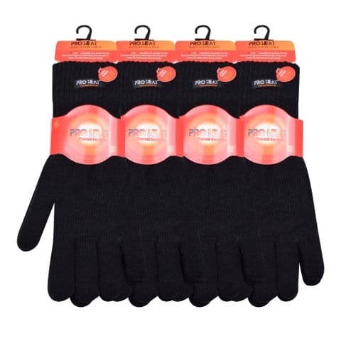 Men long length knit heat gloves