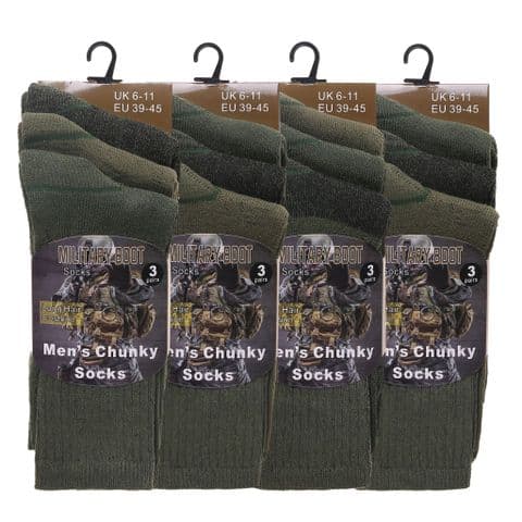 Men Military Green Socks
